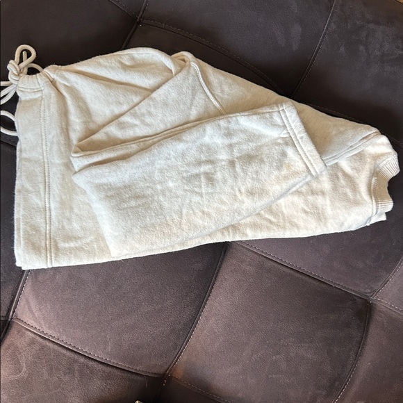 Cream Drawstring Sweatshirt - Picture 3 of 4